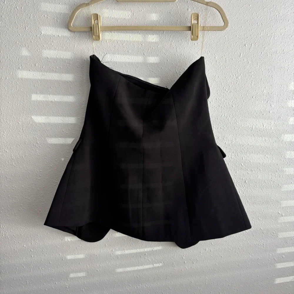 NWT Because of Alice BOA Strapless Peplum Bodice + Effortless Wide Leg Trouser - Picture 7 of 14